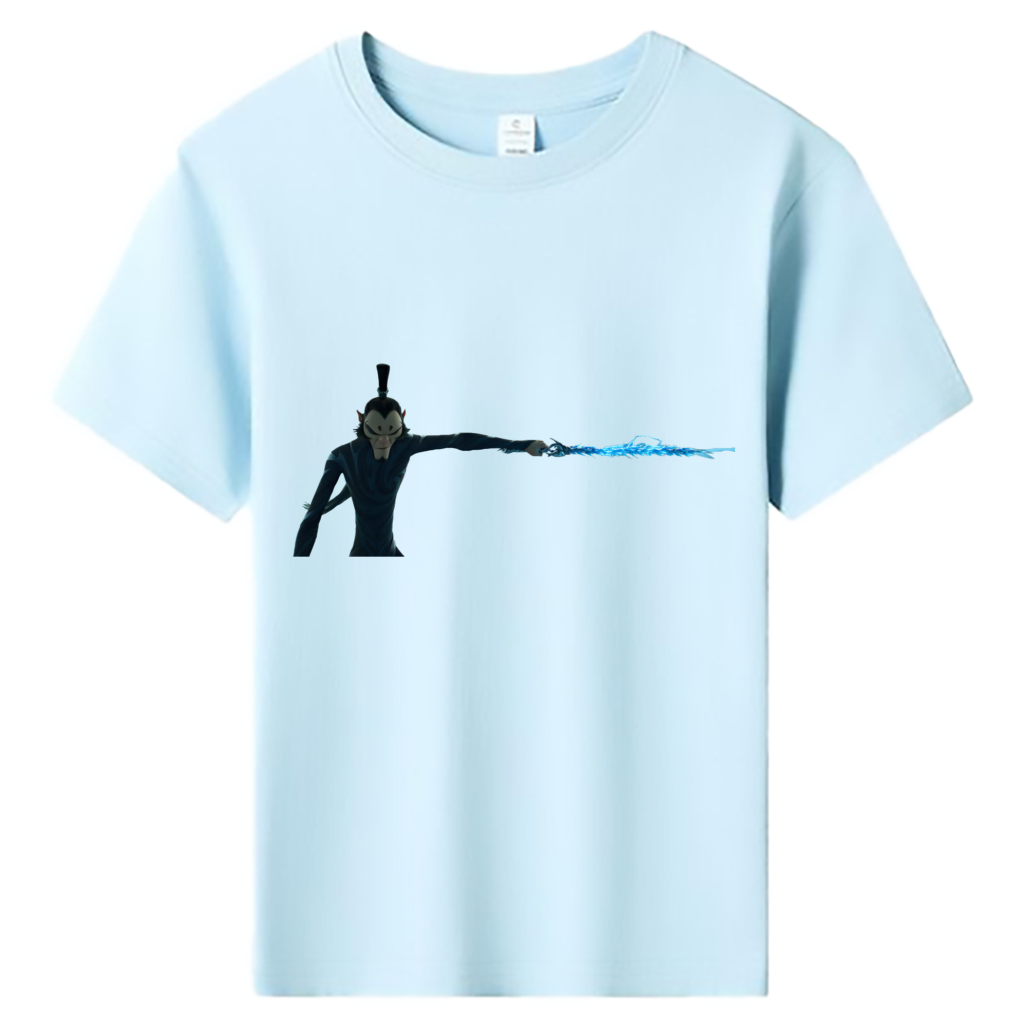 （画像用） Ne Zha 2 ナタ 魔童の大暴れ 綿100％キッズTシャツ（フロントプリント）